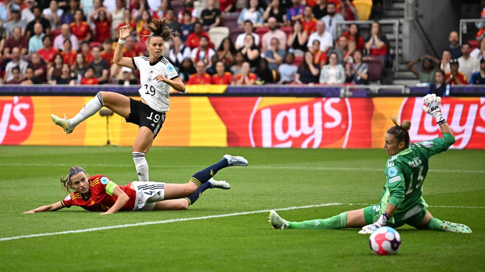 Un error de Sandra Paños propició el primer gol de Alemania