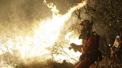 El viento complica el control del fuego en Las Hurdes y ya son m�s de 4.000 hect�reas arrasadas