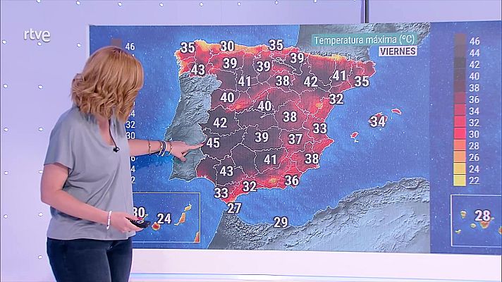 El tiempo - Temperaturas altas en la mayor parte de la Península y Mallorca