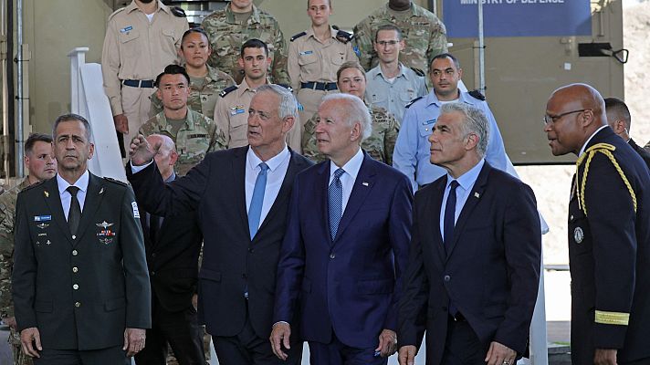 Telediario 2 - Biden visita Israel en su gira por Oriente Próximo