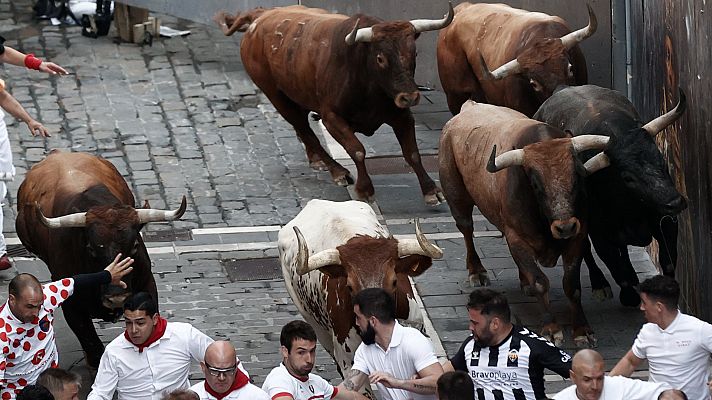 San Fermín - San Fermín 2022: octavo y último encierro con los Miura