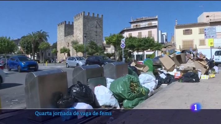 Informatiu Balear - Quart dia de vaga de fems a Alcúdia i Sa Pobla.