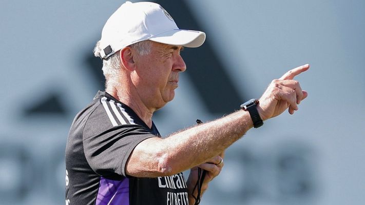 Telediario 1 - Carlo Ancelotti: "No vamos a fichar a nadie, estamos bien así"