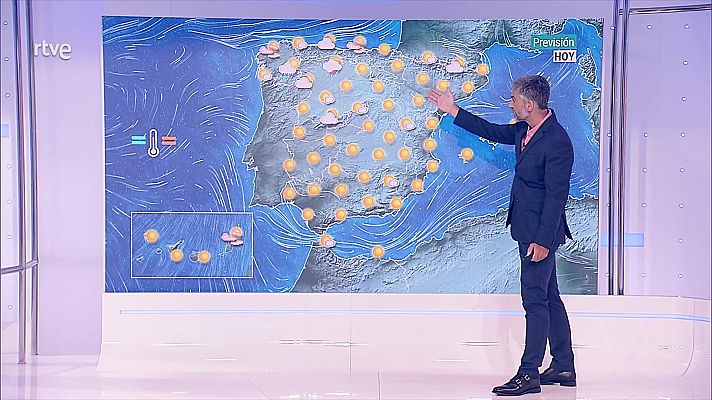El tiempo - Temperaturas altas en la mayor parte de la Península y Mallorca