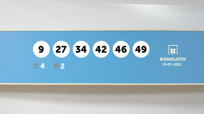 SELAE - Sorteo de la Lotería Bonoloto y Euromillones del 19/07/2022