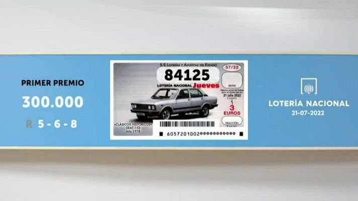 SELAE - Sorteo de la Lotería Nacional del 21/07/2022