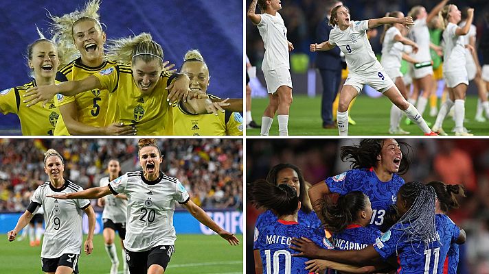 Telediario 2 - Inglaterra, Suecia, Alemania o Francia, ¿Quién será la reina del fútbol europeo?