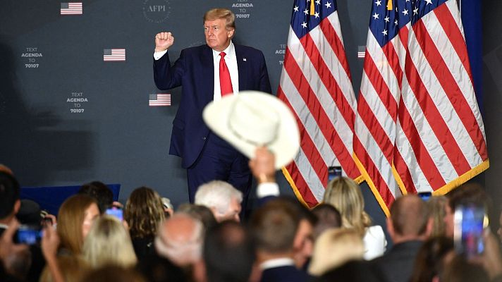 Telediario 1 - Donald Trump regresa a Washington y vuelve a la carga