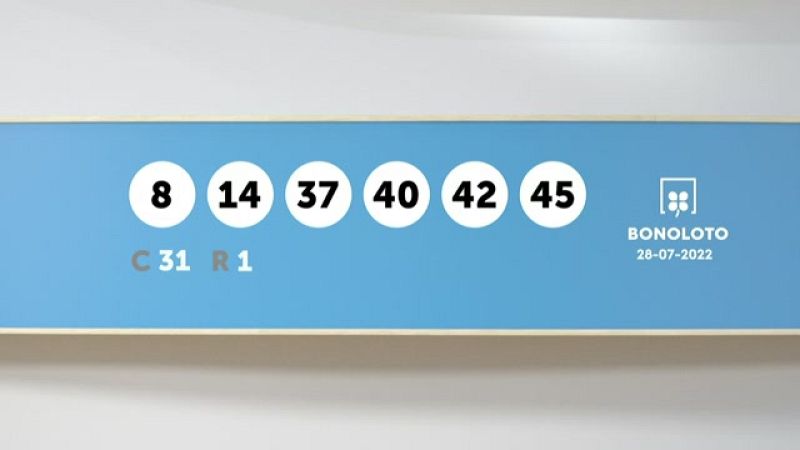 Sorteo de la Bonoloto del 28/07/2022 - Ver ahora