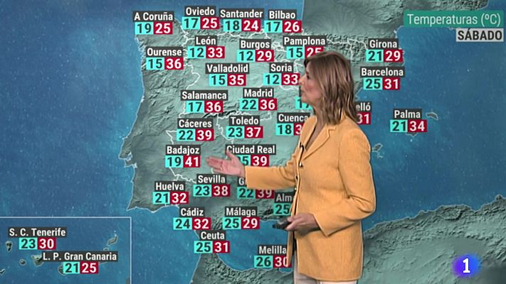 El tiempo - Luvias en el noreste y temperaturas altas en el centro y sur