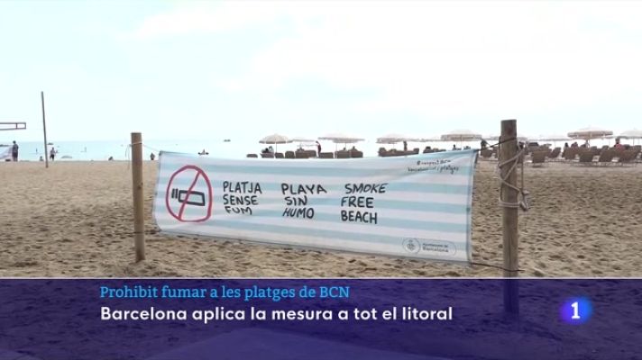 L'Informatiu - Barcelona multa els fumadors amb 30 euros