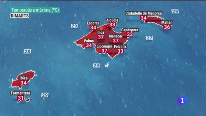 Informatiu Balear - El temps a les Illes Balears - 01/08/22