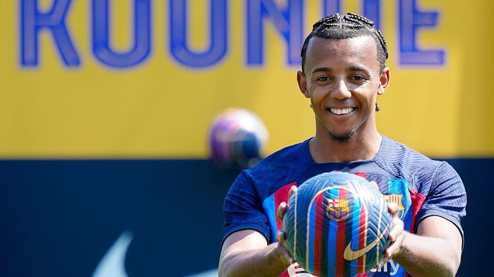 Telediario 1 - Koundé, en su presentación como azulgrana: " Desde el principio sentí el interés de Xavi"
