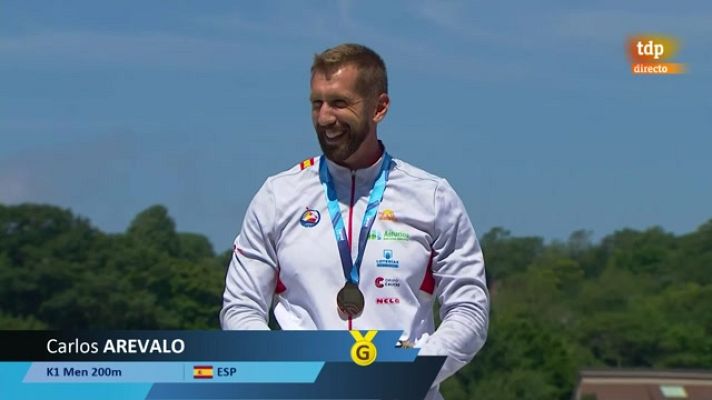 Piragüismo - Así ha recibido su medalla de oro Carlos Arévalo