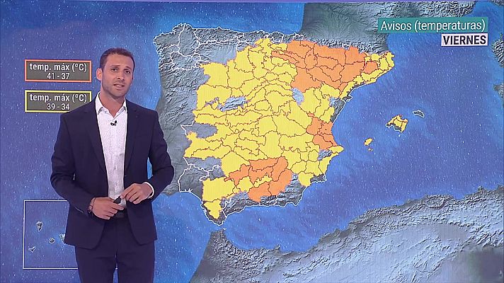 El tiempo - Probables tormentas localmente fuertes en la cordillera Cantábrica occidental