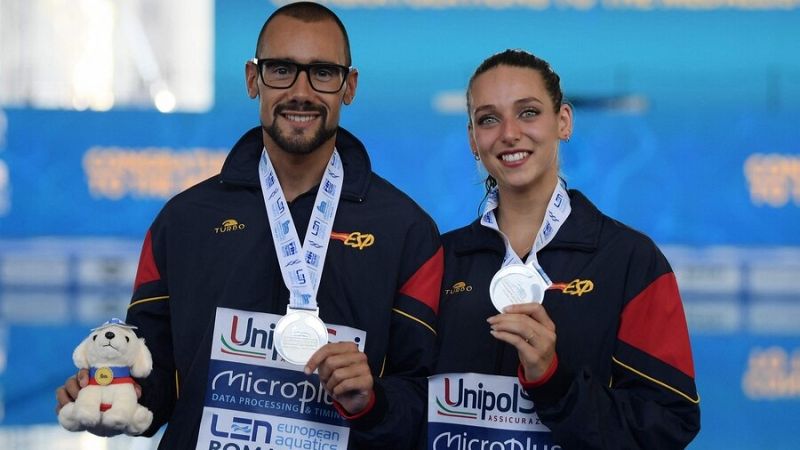 Natación | Pau Ribes y Emma García consiguen la plata en dúo mixto