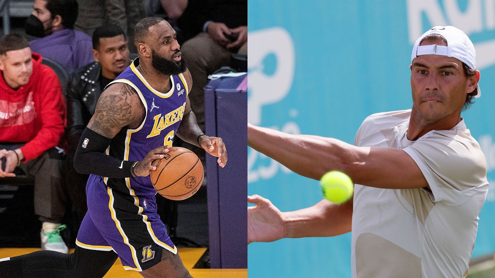 Rafa Nadal y LeBron James, dos jugadores a mano cambiada | Ver