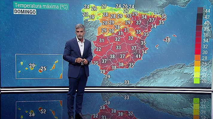 El tiempo - Temperaturas muy altas en el noreste peninsular, tercio sureste y Baleares