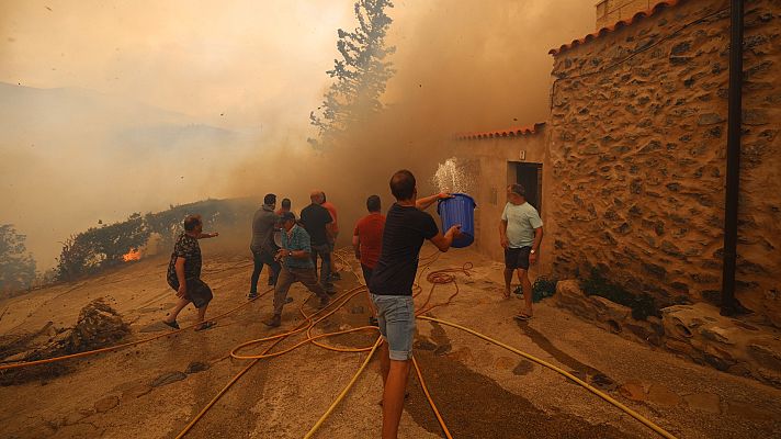 Informativo 24h - Más de 1.500 desalojados por el fuego en Añón de Moncayo
