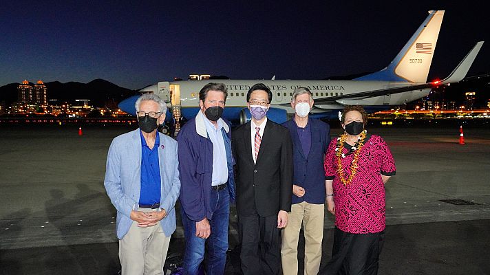 Telediario Fin de Semana - Llega a Taiwán una delegación del Congreso de EE.UU. en medio de la tensión con China