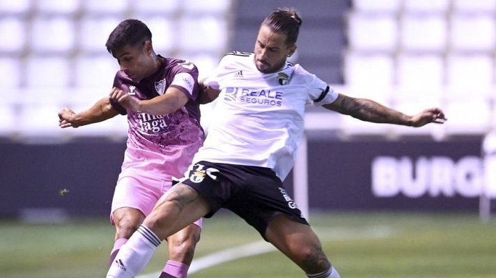 Resúmenes de LaLiga - Burgos CF - Málaga CF. Resumen 1ª jornada Liga, Segunda