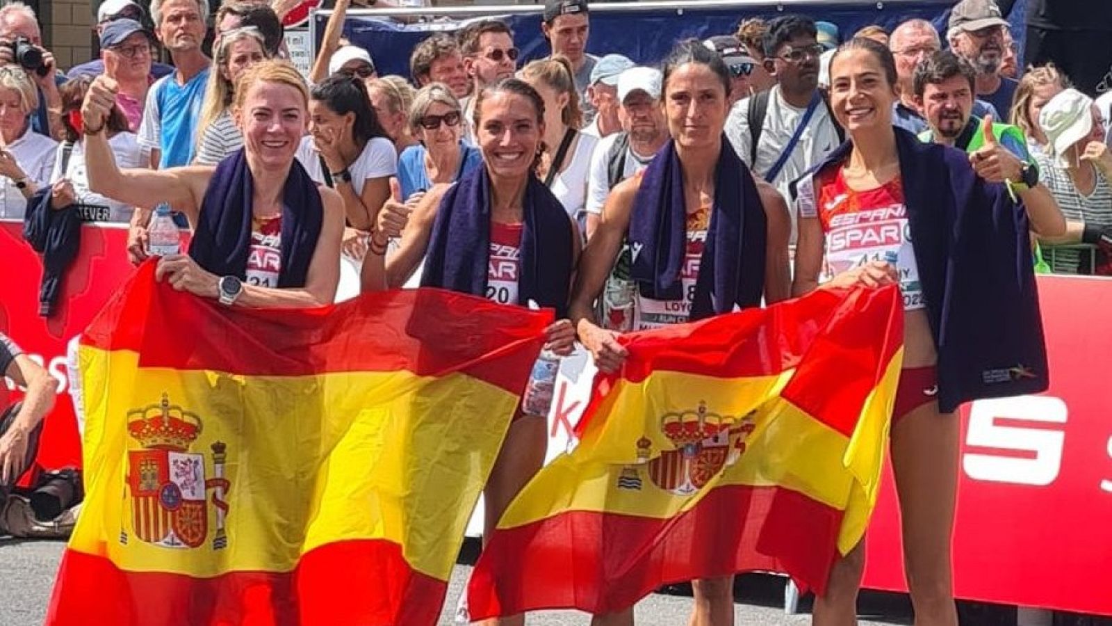 España, plata por equipos en el maratón femenino del Europeo | Ver