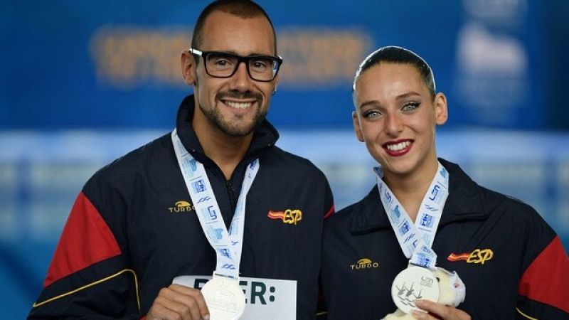 Pau Ribes y Emma García, plata en dúo mixto técnico en Roma - Natación | Ver