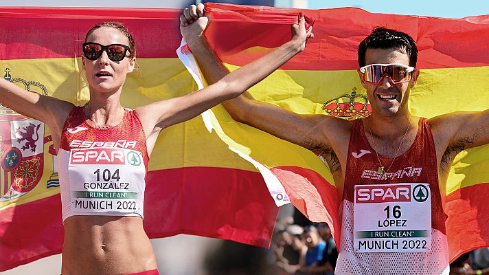 Campeonato de Europa 2022 - Miguel López y Raquel González, oro y plata en 35km marcha