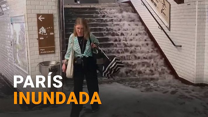 Modo Digital - Lluvias torrenciales causan importantes destrozos y generan caos en el metro de París