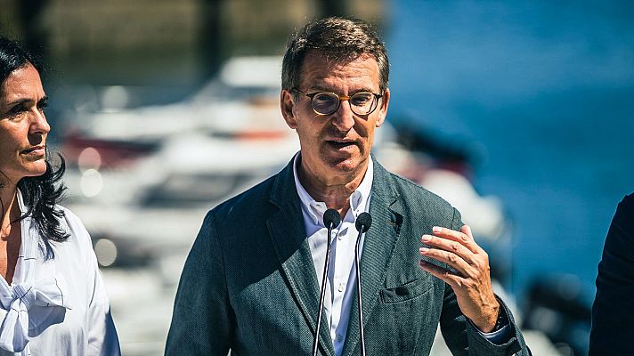 Telediario 2 - Feijóo asegura que Casado no le dio ningún documento sobre el pacto para renovar el CGPJ y el PSOE lo considera una "excusa"