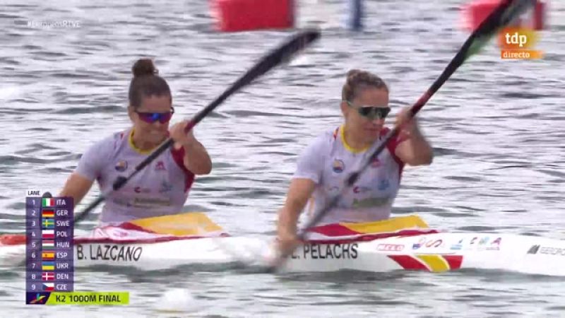 Piragüismo | Laia Pelachs y Begoña Lazcano, bronce en K2 1000 - Campeonato de Europa 2022 | Ver