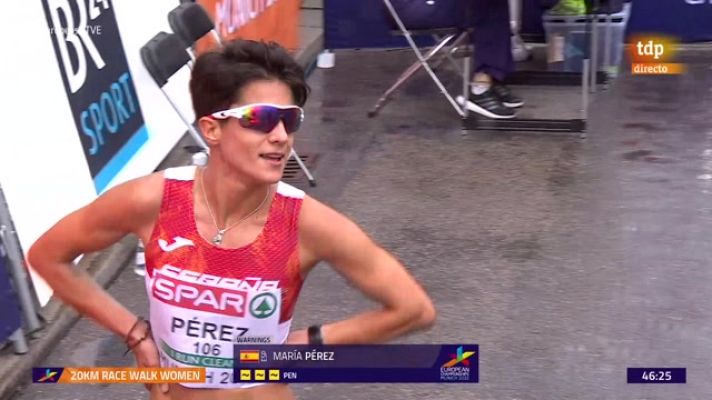 Atletismo - Así ha perdido sus opciones de medalla María Pérez en 20 km marcha