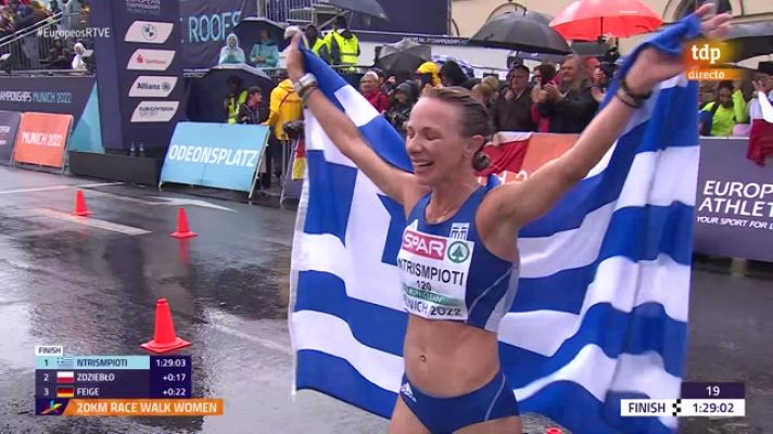 Atletismo - La griega Ntrismpioti se lleva el oro en 20 km marcha