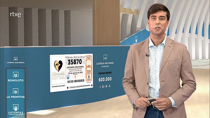 Loterías - Sorteo de la Lotería Nacional del 20/08/2022