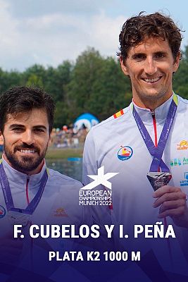 Campeonato de Europa 2022 - Cubelos y Peña, subcampeones de Europa K2 1000