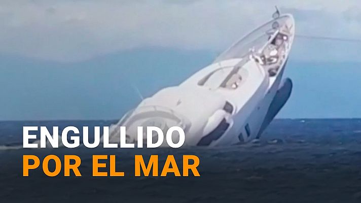 Modo Digital - Así se ha hundido un lujoso yate de 40 metros de eslora frente a la costa sur