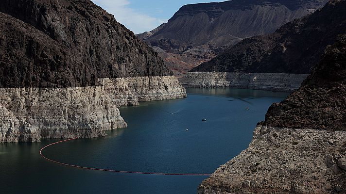 Telediario 1 - 'Megasequía' en los embalses del río Colorado, en Estados Unidos