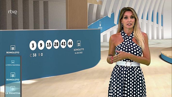 Loterías - Resultados del sorteo de Bonoloto del 24 de agosto de 2022.