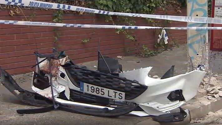 Telediario 1 - Un muerto y varios heridos tras un accidente en una concentración no autorizada de vehículos en Terrasa