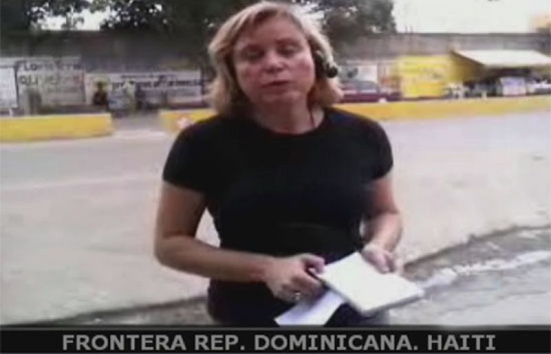 Un equipo de TVE está en la frontera de Haití