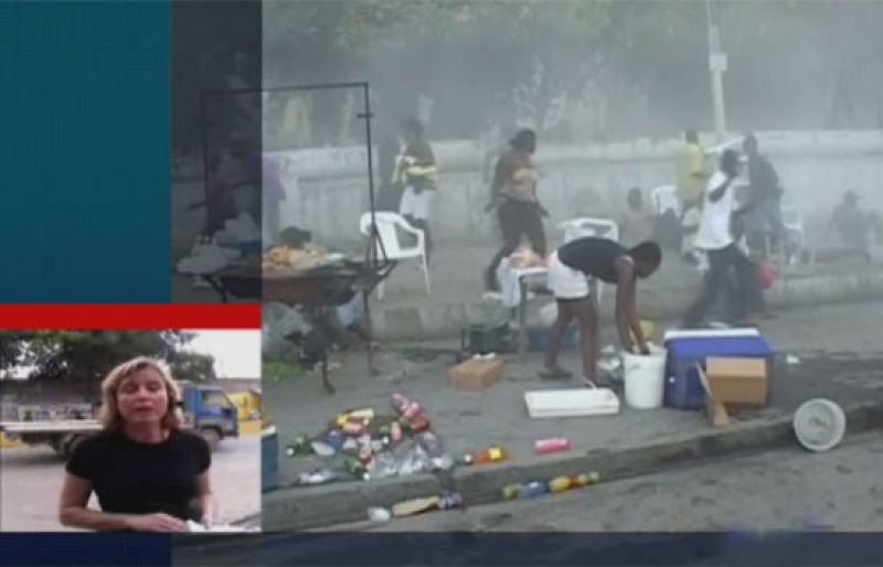La enviada de TVE a Haití, Gemma García, nos cuenta la situación de los españoles en el país | Ver