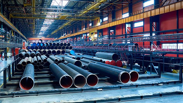 Telediario 1 - La industria decide no arrancar porque no puede asumir el elevado coste de la energía