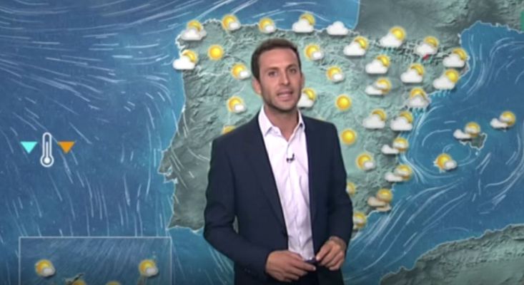 El tiempo - Descenso de temperaturas y lluvias localmente fuertes en el noreste