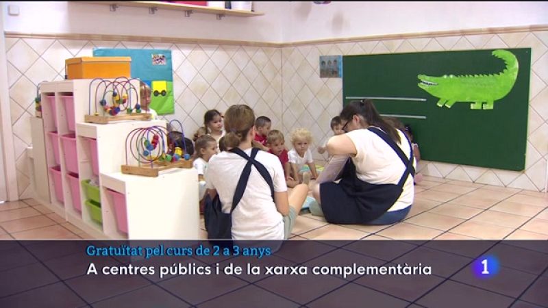 Gratuïtat pel curs de 2 a 3 anys - Veure ara