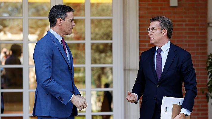 Telediario 1 - El Gobierno y el PP persisten en el bloqueo del Poder Judicial con reproches cruzados