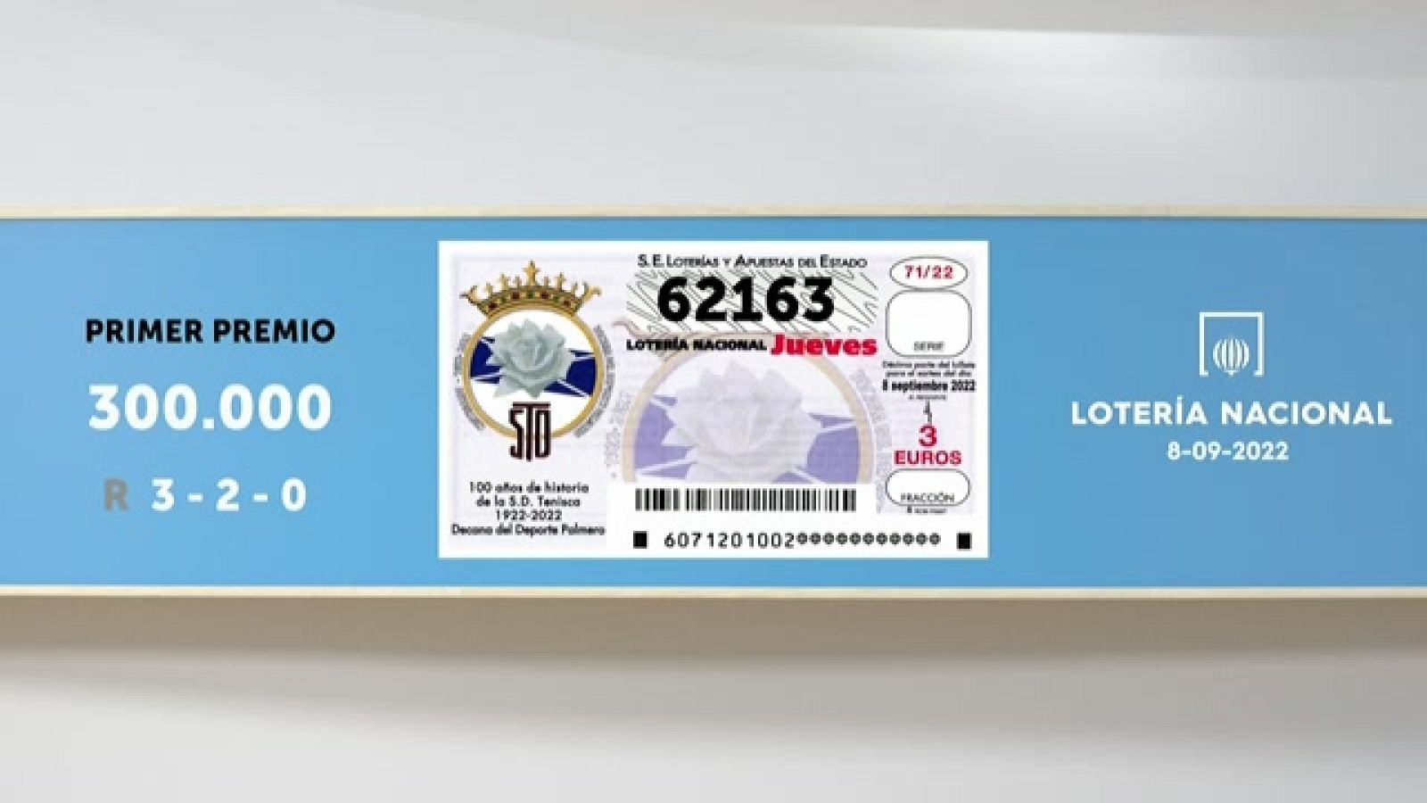 Sorteo de la Lotería Nacional del 08/09/2022 - Ver ahora