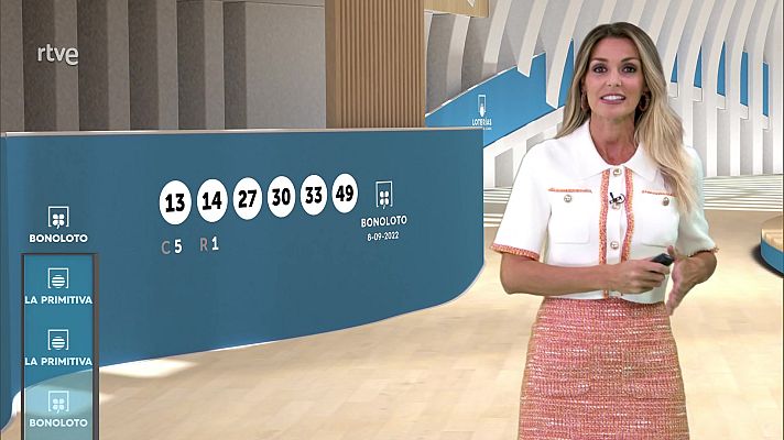 Loterías - Sorteo de la Lotería Nacional, Bonoloto, Primitiva y Jóker del 08/09/2022