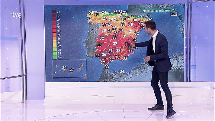 El tiempo - Probabilidad de chubascos localmente fuertes en Mallorca y Menorca