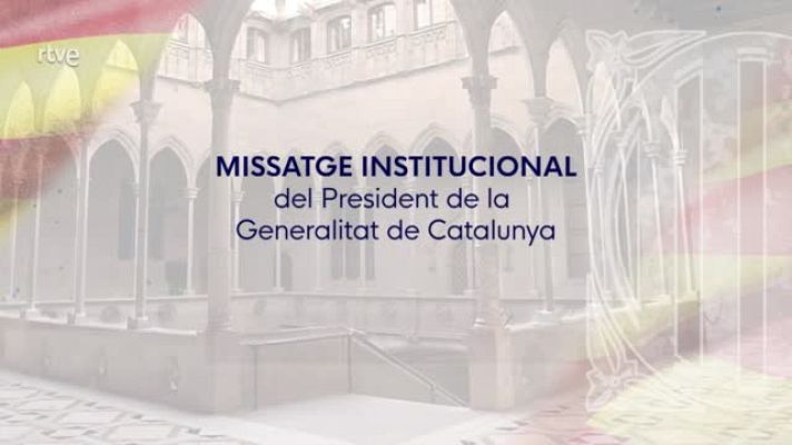 L'Informatiu - Missatge institucional del president de la Generalitat amb motiu de la Diada