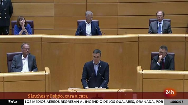 Parlamento - Sánchez y Feijóo, cara a cara en el Senado